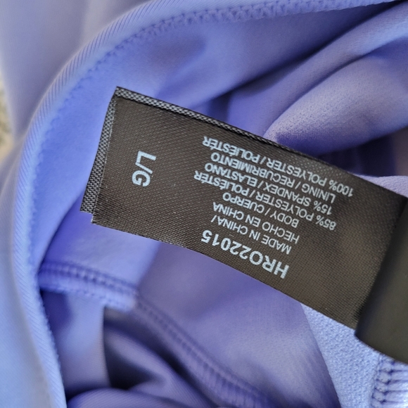 HURLEY Long Sleeve Waist Cutout One Piece Lilac Lavender Swimsuit - Picture 7 of 7